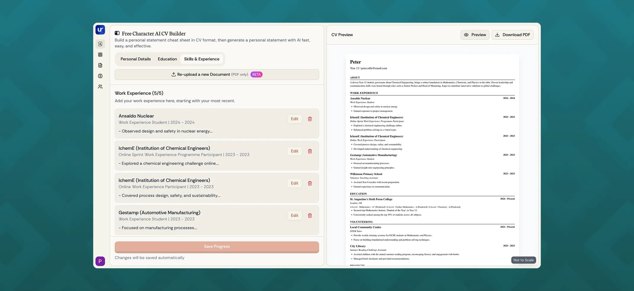 Free AI Profile Builder