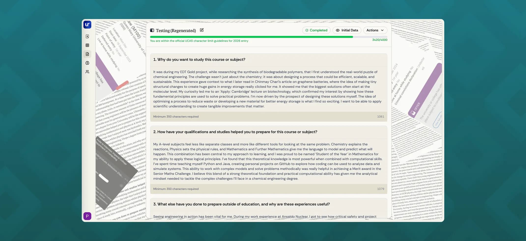 Personal Statement Builder